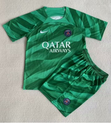 Paris Saint-Germain Målvakt babykläder Hemmatröja barn 2022-23 Korta ärmar (+ Korta byxor)